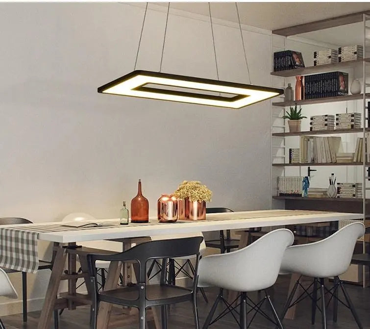 Regina LED Pendant Light Aluminium — 4 Sizes, White / Black, Cool or Warm White