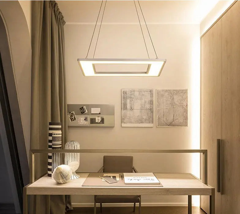 Regina LED Pendant Light Aluminium — 4 Sizes, White / Black, Cool or Warm White