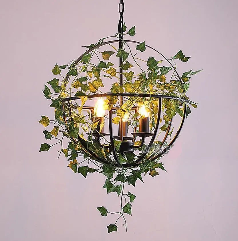 Vintage Birdcage Pendant Light Iron E27 5 Forms Black