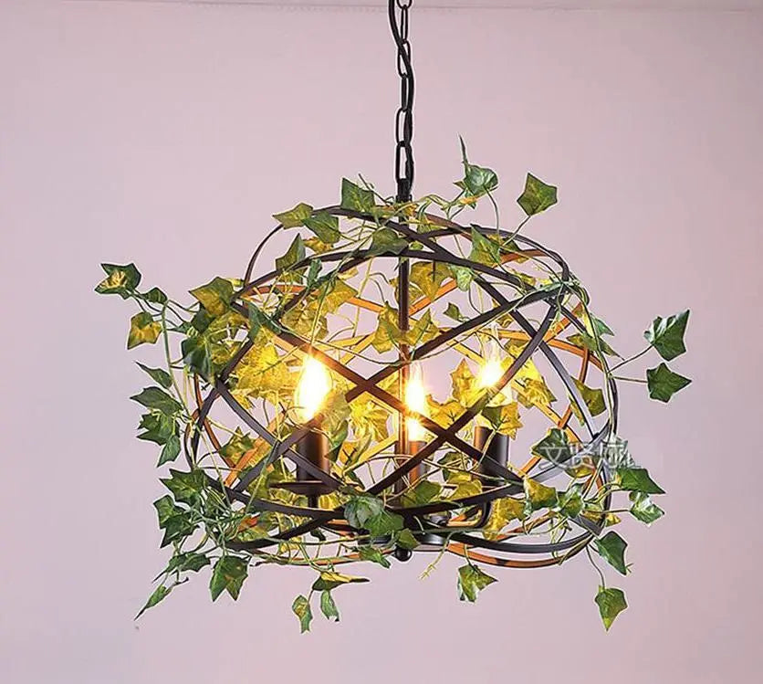 Vintage Birdcage Pendant Light Iron E27 5 Forms Black