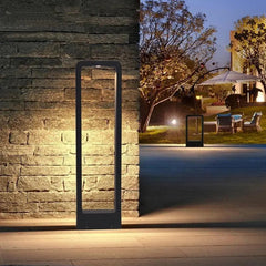 Modern Black Framed Garden Light