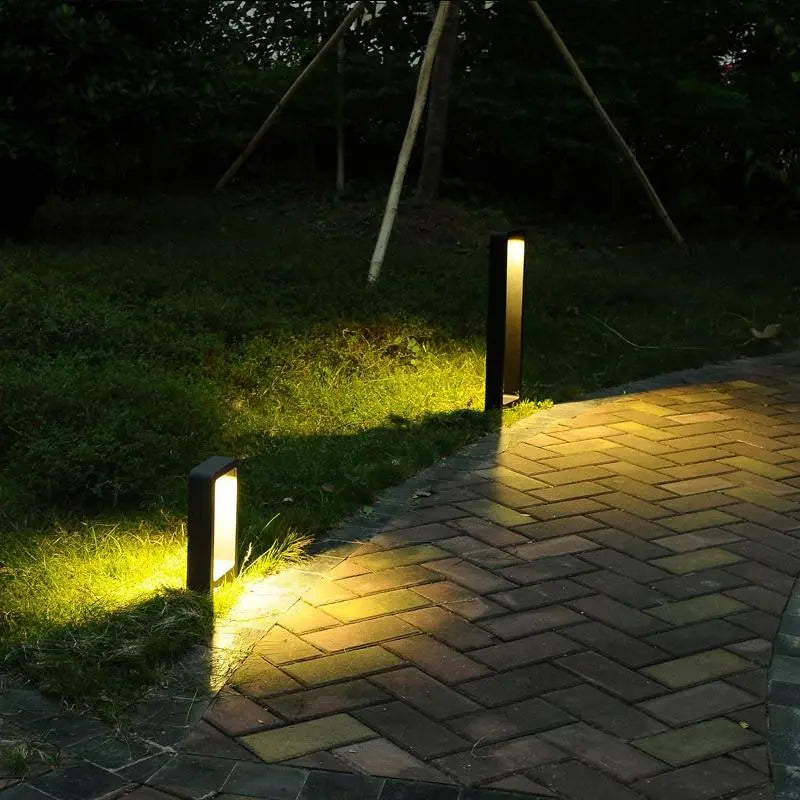 Modern Black Framed Garden Light