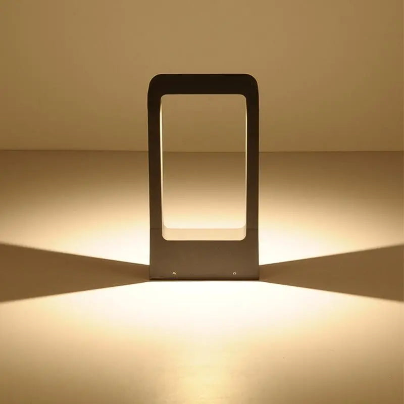Modern Black Framed Garden Light