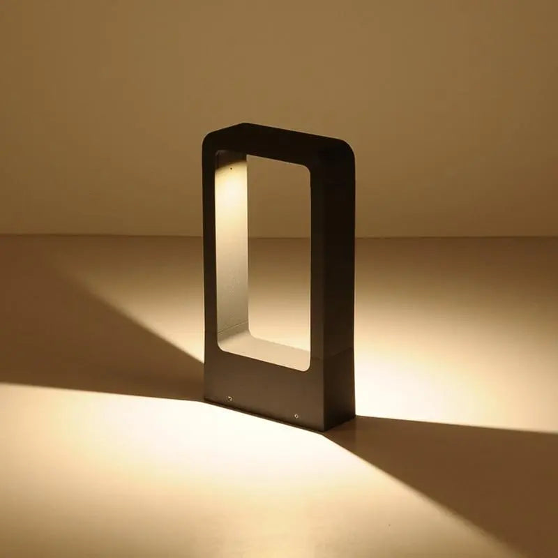 Modern Black Framed Garden Light