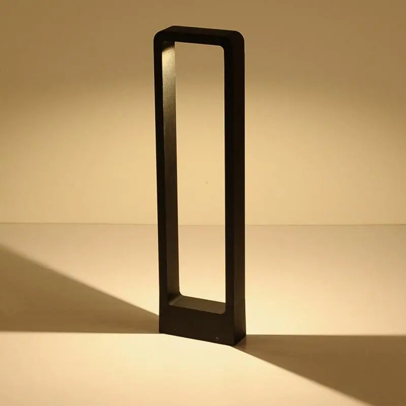 Modern Black Framed Garden Light