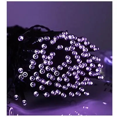 Solar String Lights, IP44, 8 Modes, Dusk Sensor, 8 Colours