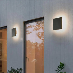 Disc Reflector Wall Light Aluminium LED IP44 Round or Cubic