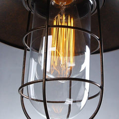 Industrial Vintage Ceiling Light Black Patinated Metal E27