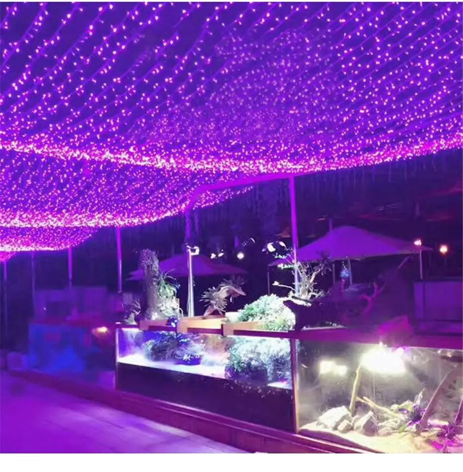 Solar String Lights, IP44, 8 Modes, Dusk Sensor, 8 Colours