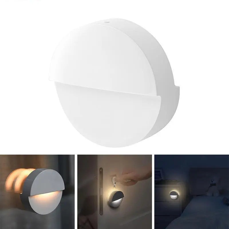 Bluetooth LED Lamp Motion Sensor Battery PE Plastic White