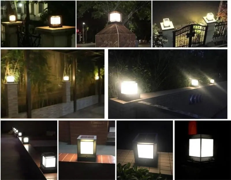 Nordic LED Cube Lamp IP65 Outdoor Solar or Cable