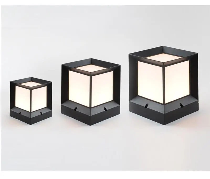 Nordic LED Cube Lamp IP65 Outdoor Solar or Cable