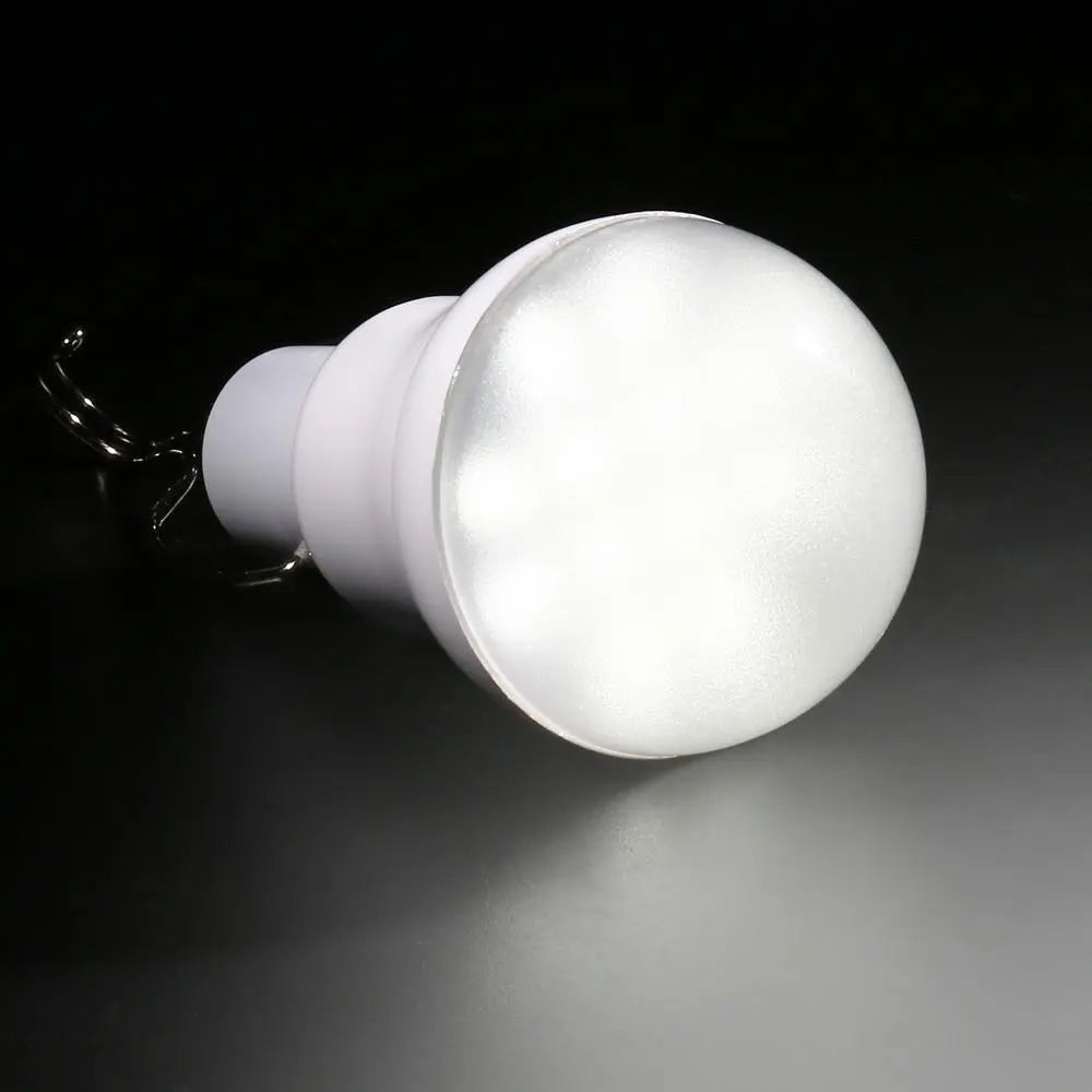 Portable Solar LED Lamp Outdoor — Solar Panel + USB, 5h Autonomy, Hook