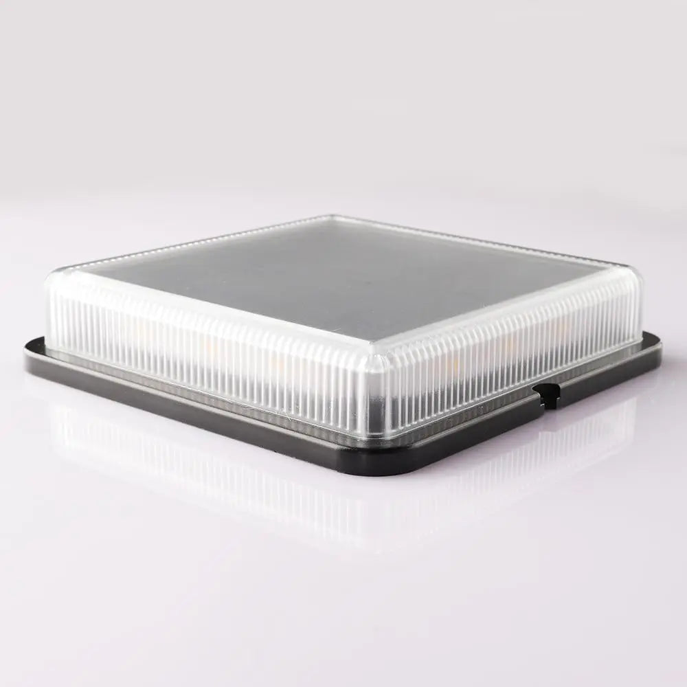 Solar In-Ground Recessed Light, IP67, Walkable, Twilight Sensor, Stainless Steel