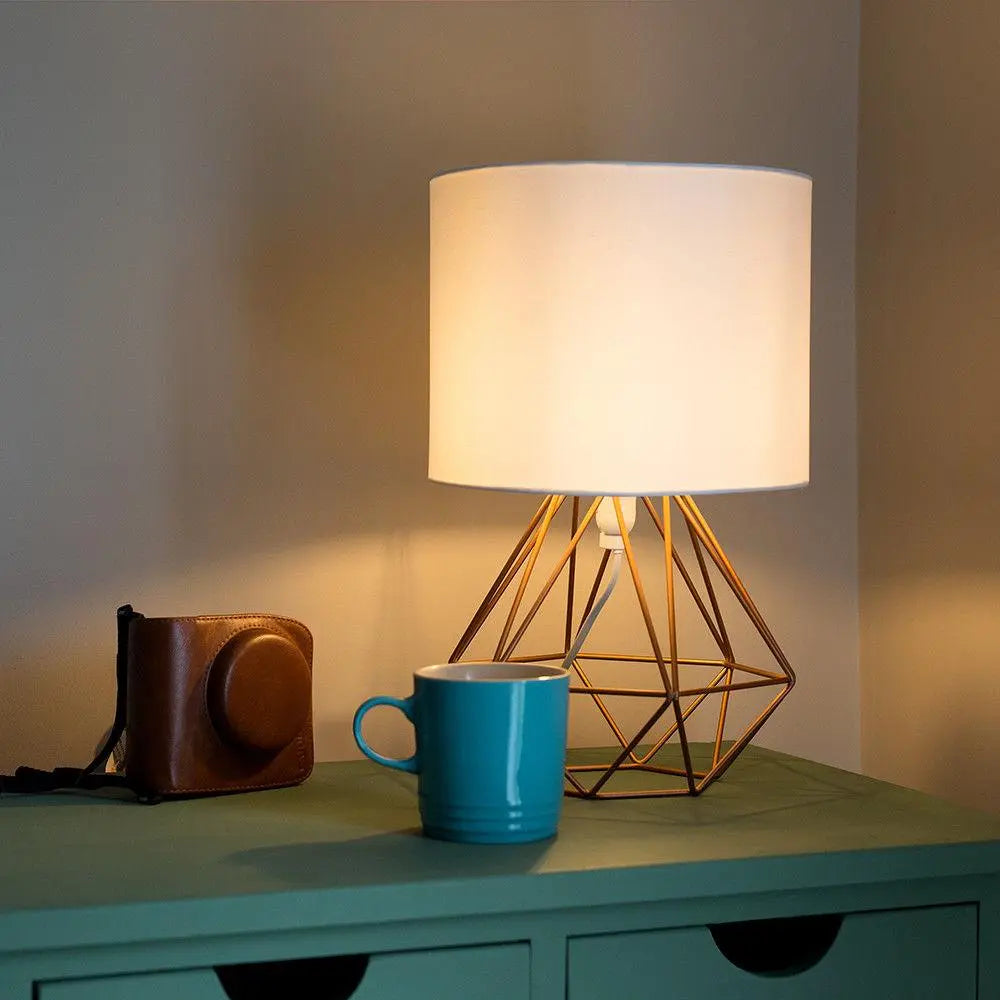 Geometric Frame Pendant Light Aluminium E14 5 Colour Combos