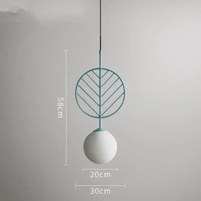Nordic Iron Pendant Light E27 4 Colours 3 Sizes 90-260V