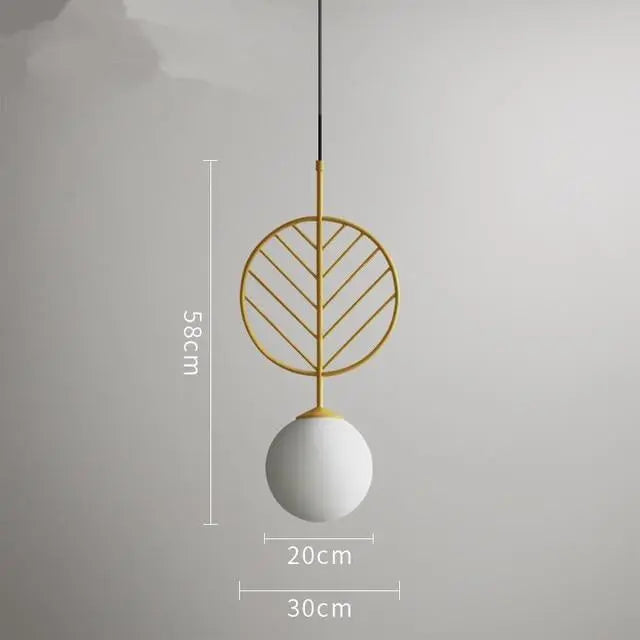 Nordic Iron Pendant Light E27 4 Colours 3 Sizes 90-260V