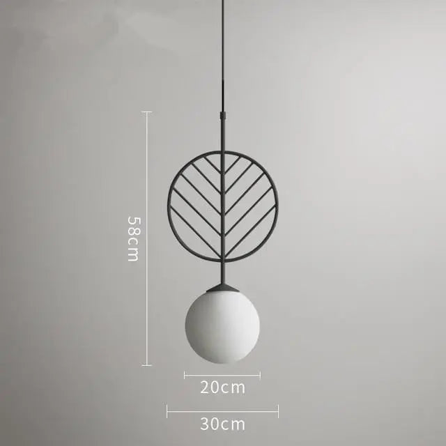 Nordic Iron Pendant Light E27 4 Colours 3 Sizes 90-260V