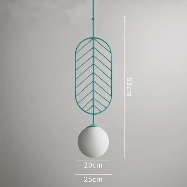 Nordic Iron Pendant Light E27 4 Colours 3 Sizes 90-260V