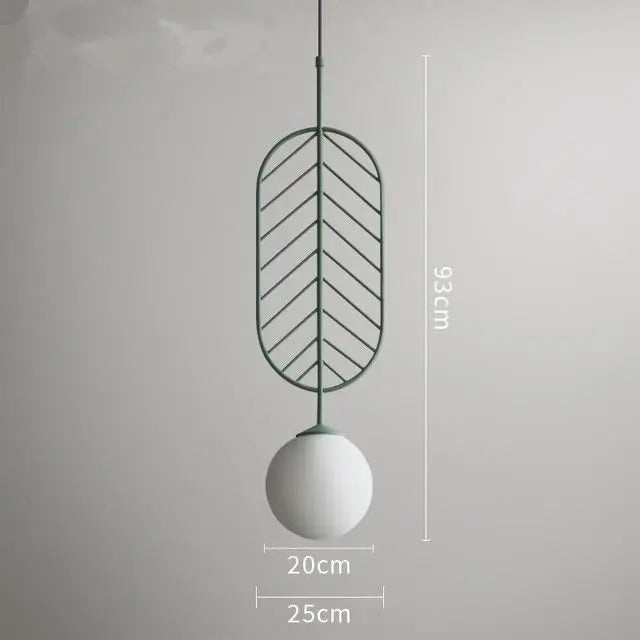Nordic Iron Pendant Light E27 4 Colours 3 Sizes 90-260V