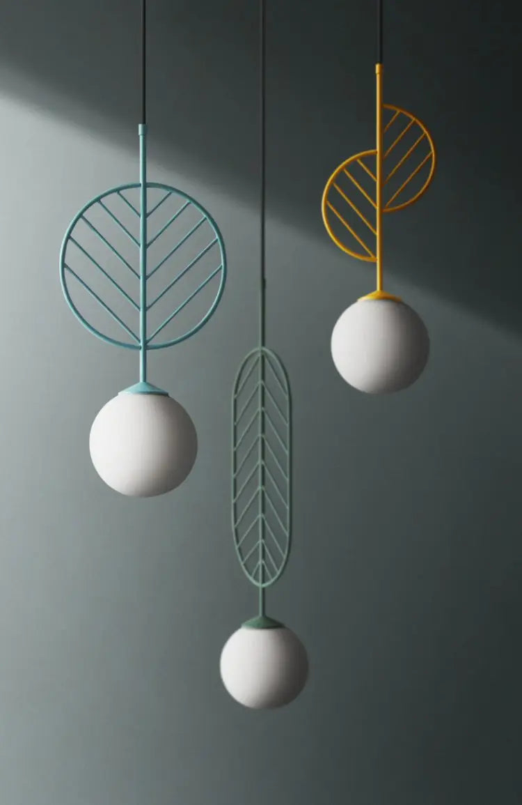 Nordic Iron Pendant Light E27 4 Colours 3 Sizes 90-260V