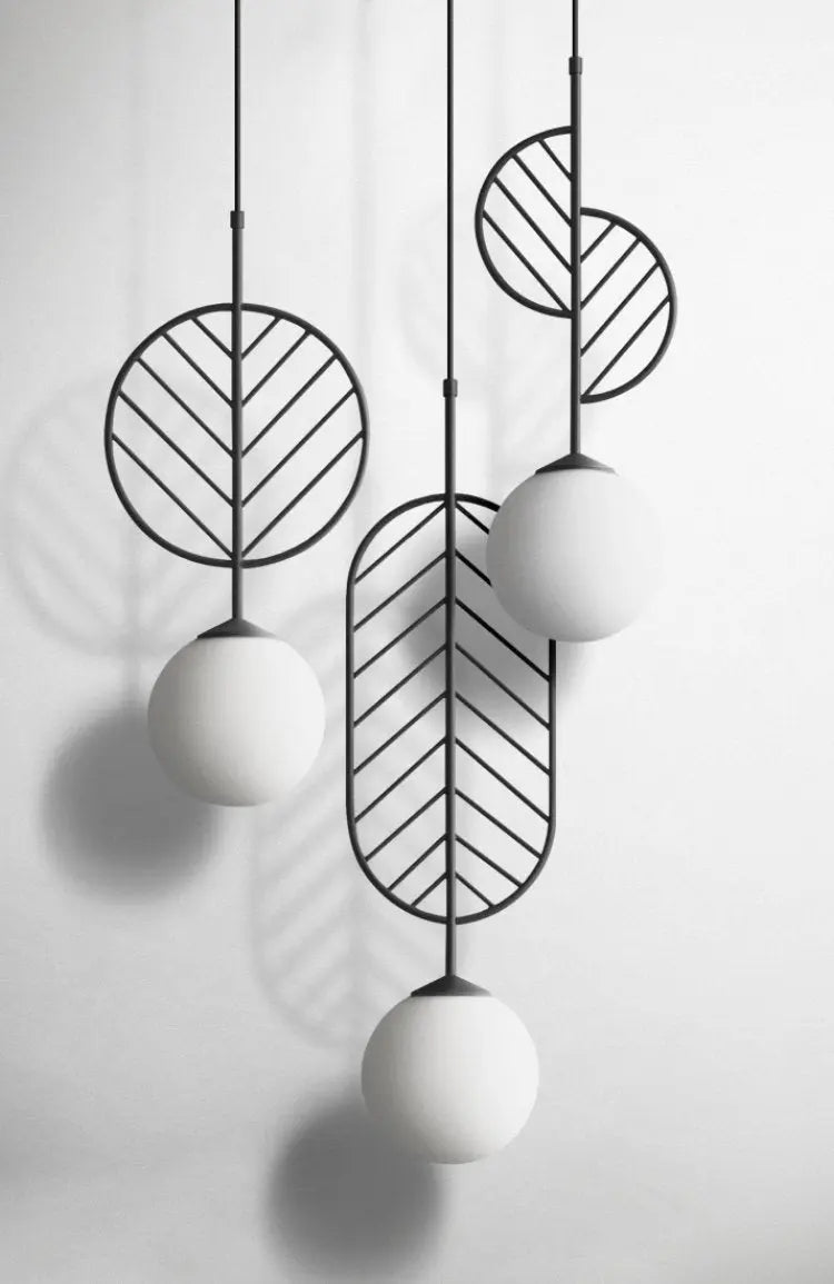 Nordic Iron Pendant Light E27 4 Colours 3 Sizes 90-260V