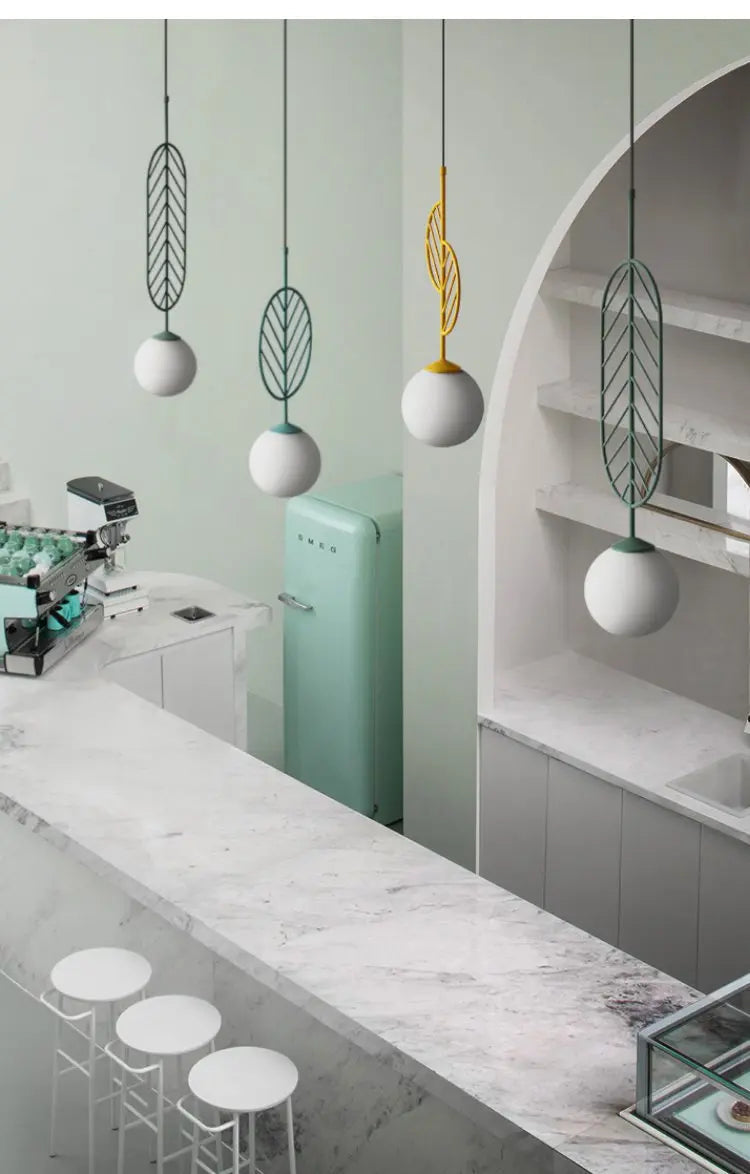 Nordic Iron Pendant Light E27 4 Colours 3 Sizes 90-260V