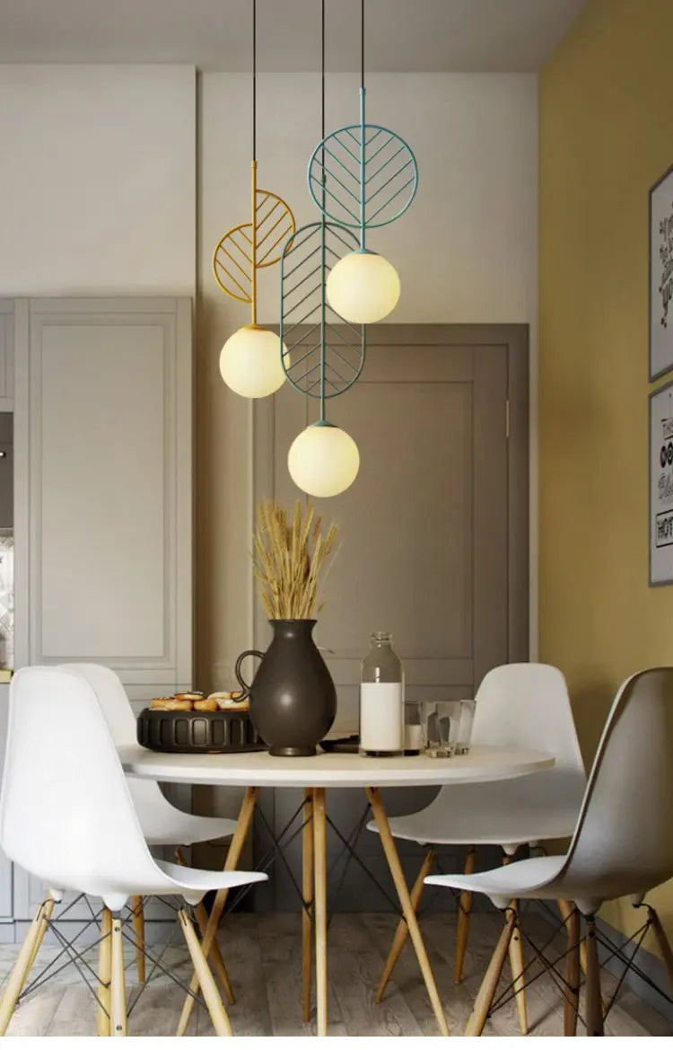 Nordic Iron Pendant Light E27 4 Colours 3 Sizes 90-260V