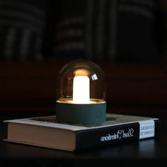 Glasdom Rechargeable LED Table Lamp Glass USB 3 Colours