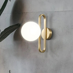 Nordic Wall Light Integrated LED Plated Iron 47" & 150 cm