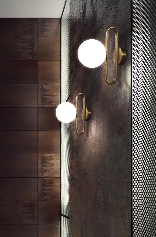 Nordic Wall Light Integrated LED Plated Iron 47" & 150 cm