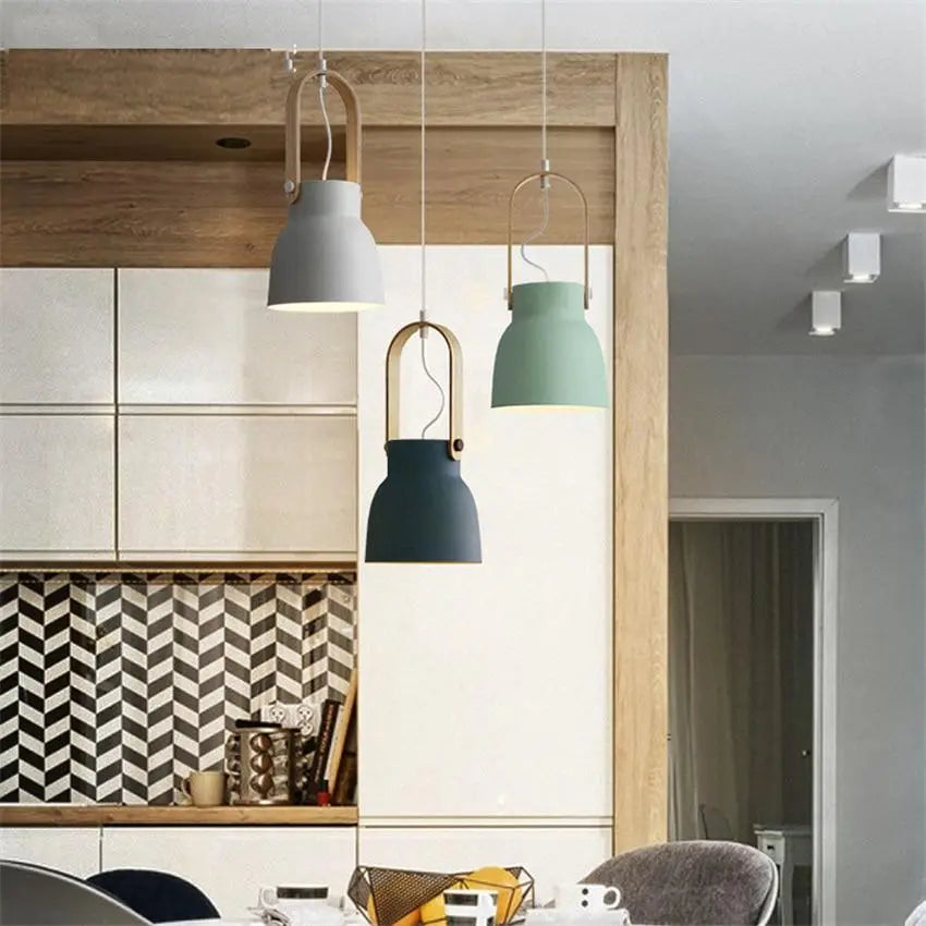 Nordic LED Dome Pendant Light — 6 Colours, 3 Sizes, Integrated LED