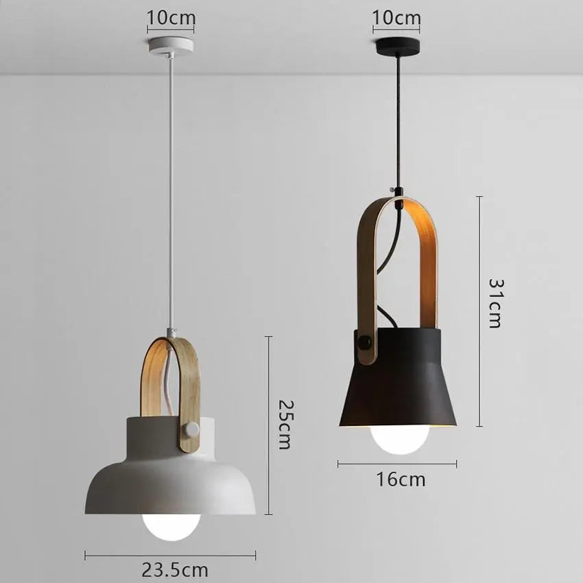 Nordic LED Dome Pendant Light — 6 Colours, 3 Sizes, Integrated LED