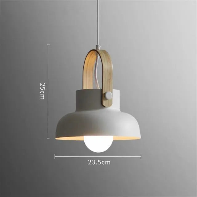 Nordic LED Dome Pendant Light — 6 Colours, 3 Sizes, Integrated LED