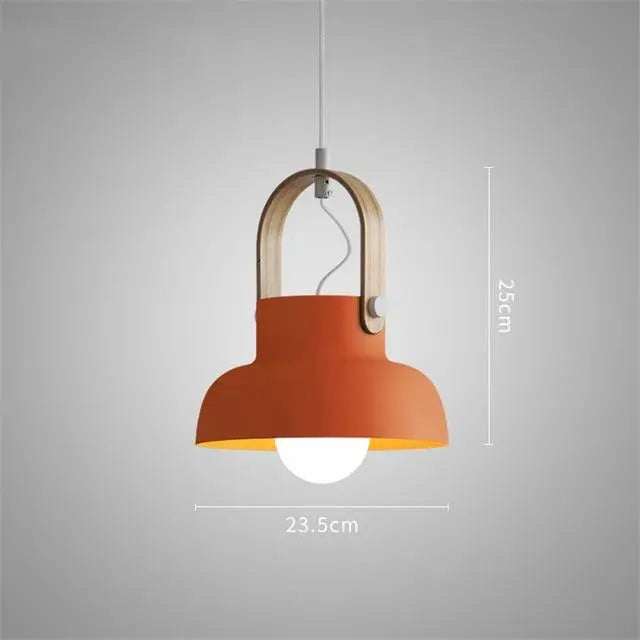 Nordic LED Dome Pendant Light — 6 Colours, 3 Sizes, Integrated LED