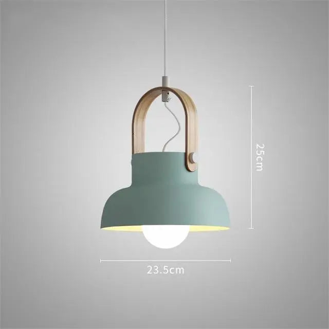 Nordic LED Dome Pendant Light — 6 Colours, 3 Sizes, Integrated LED