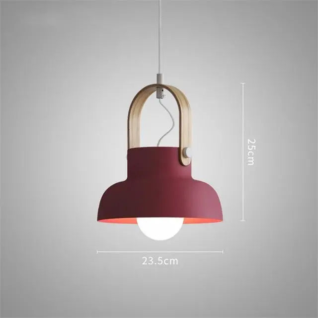 Nordic LED Dome Pendant Light — 6 Colours, 3 Sizes, Integrated LED