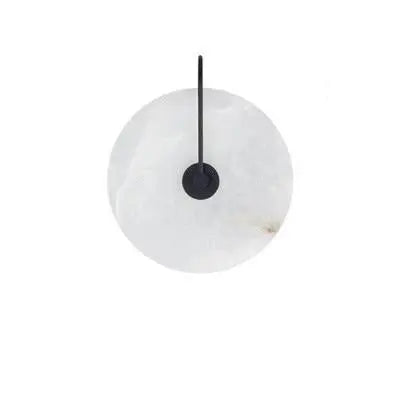 Round Marble Wall Light Iron IP44 LED 3 Sizes
