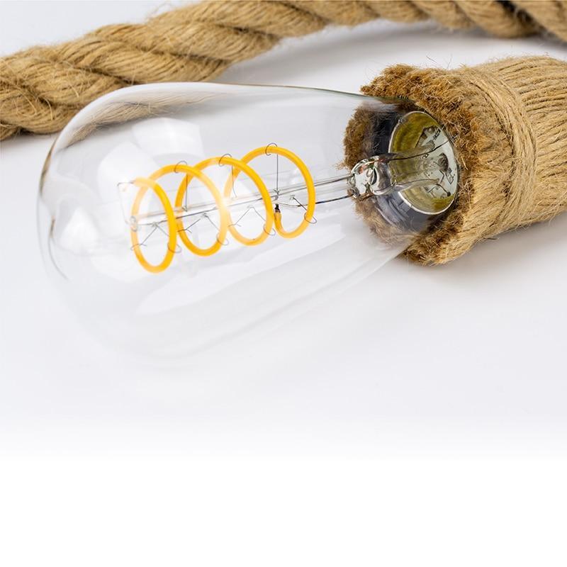 Double Rope Industrial Pendant Light