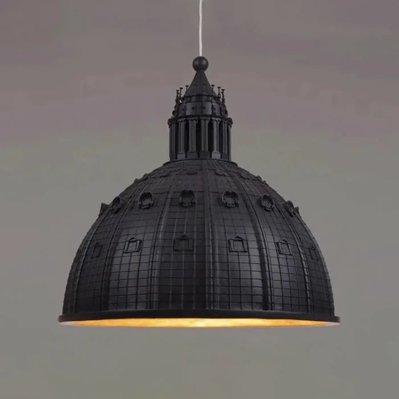 Vintage Italian Style Metal Acrylic Pendant Light White Black