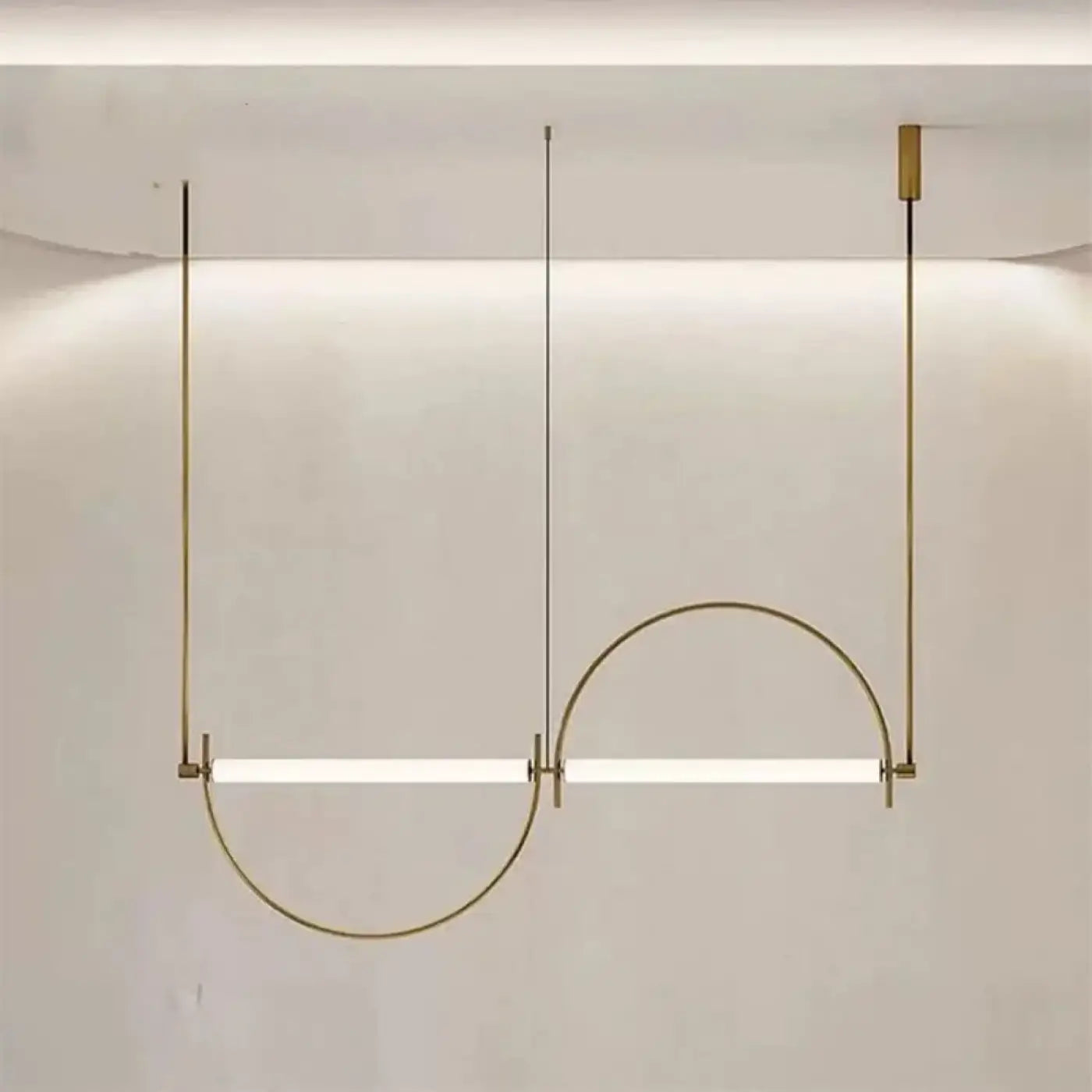 Geometric Decorative Pendant Light LED — Gold or Black, S/M/L/XL