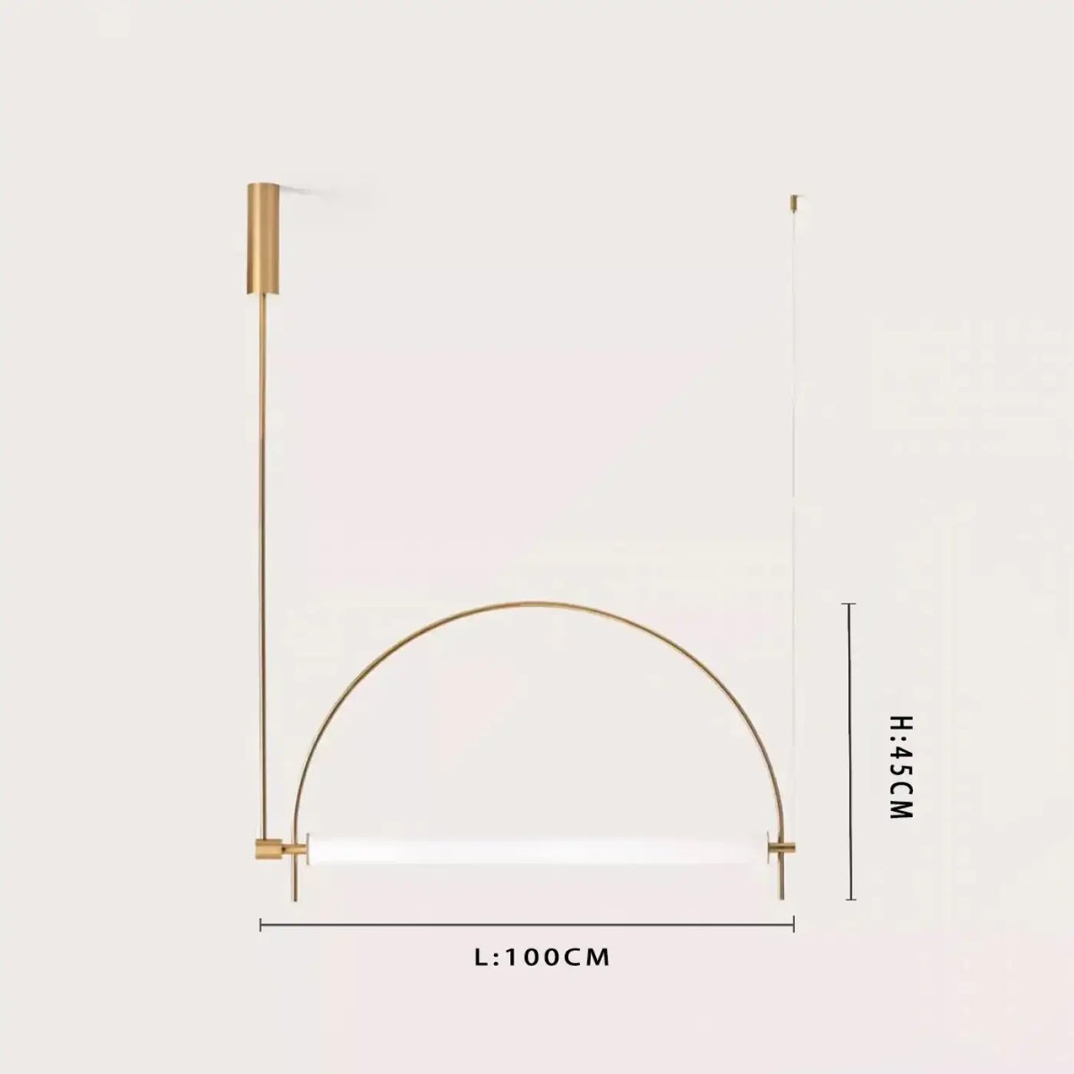 Geometric Decorative Pendant Light LED — Gold or Black, S/M/L/XL
