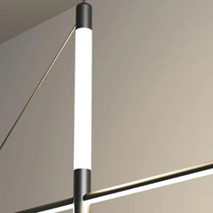 Linear LED Pendant Light E14 Dimmable Black White 120cm Bar