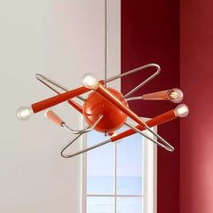 Orange Sputnik Pendant Light E14 IP65 — Acrylic & Metal