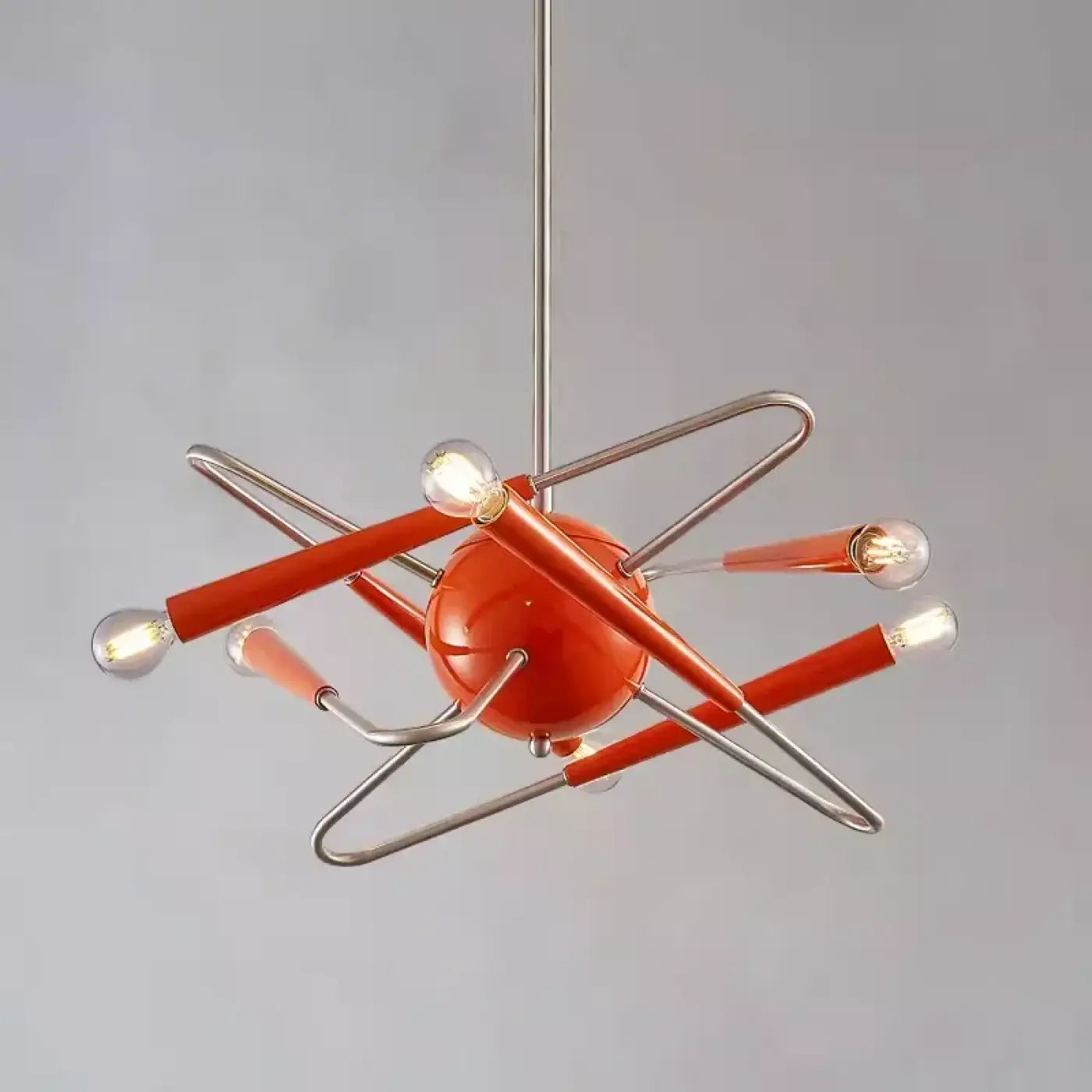 Orange Sputnik Pendant Light E14 IP65 — Acrylic & Metal