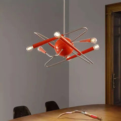 Orange Sputnik Pendant Light E14 IP65 — Acrylic & Metal