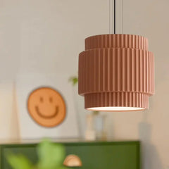 Pleat — Pleated Aluminium Pendant Light, E27, Green / Brown, Scandinavian
