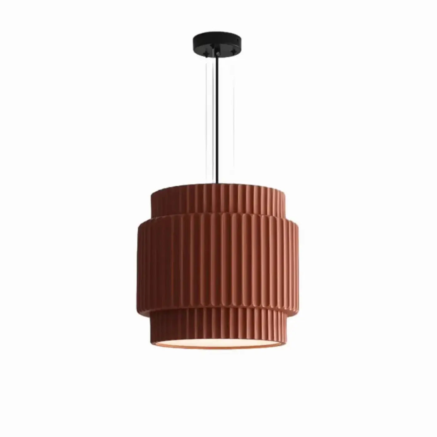 Pleat — Pleated Aluminium Pendant Light, E27, Green / Brown, Scandinavian