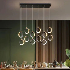 Multi-Head Linear Pendant Light LED Dimmable 5 to 12 Heads