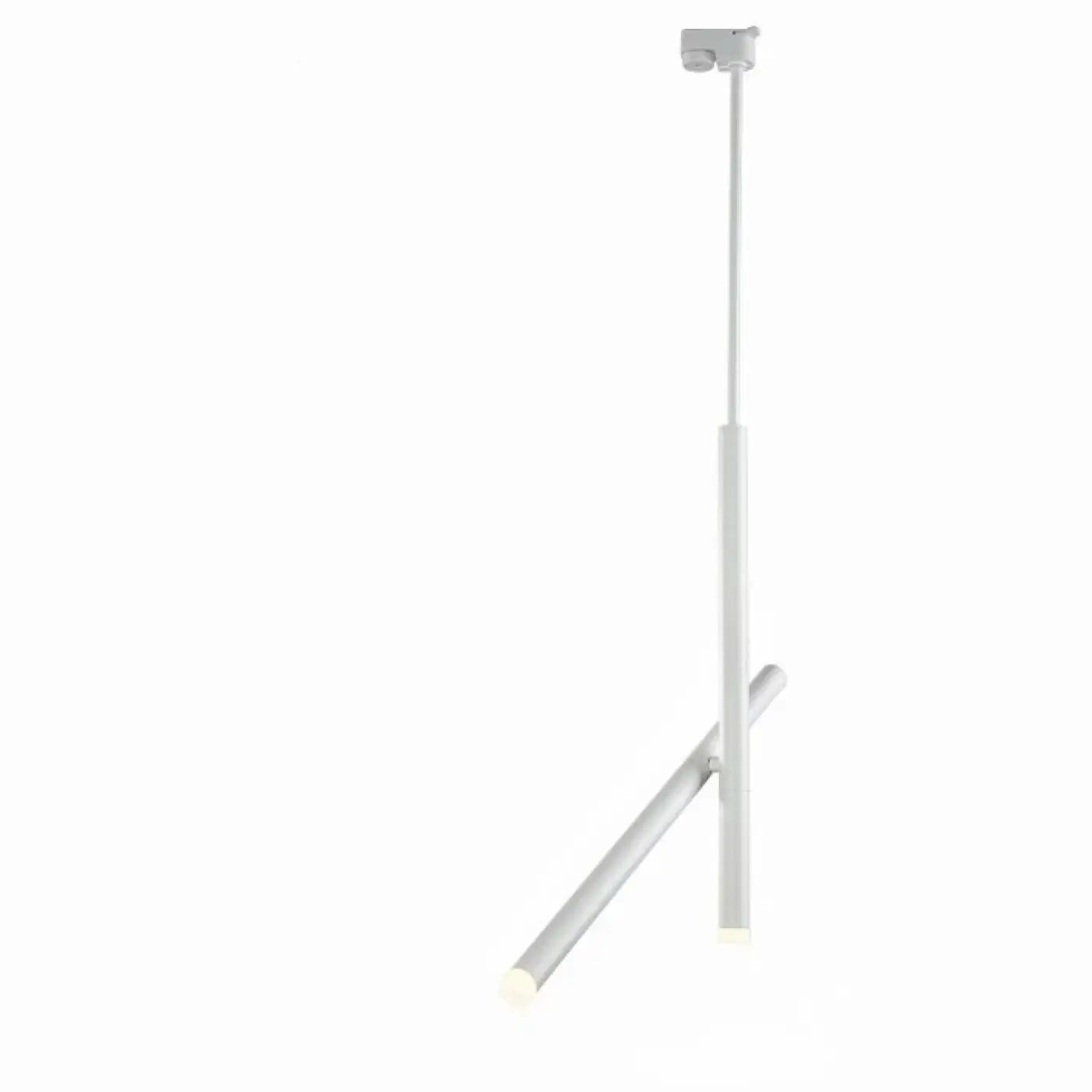 Double Arm Pivot Pendant Light Aluminium Black White 5W 75cm